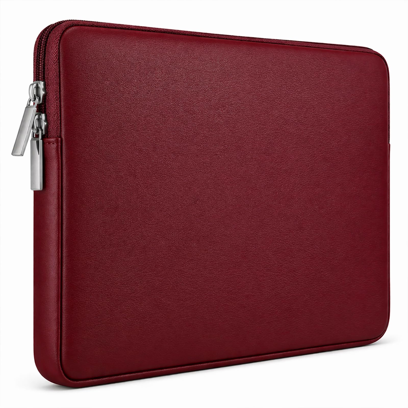 RAINYEAR Custodia morbida in pelle PU per laptop compatibile con MacBook Air 13 pollici (M5 M4 M3 M2 M1 A3449 A3240 A3113 A2681 A2338 A2337), MacBook Neo, MacBook Pro da 13,3 e 14 pollici, Rosso