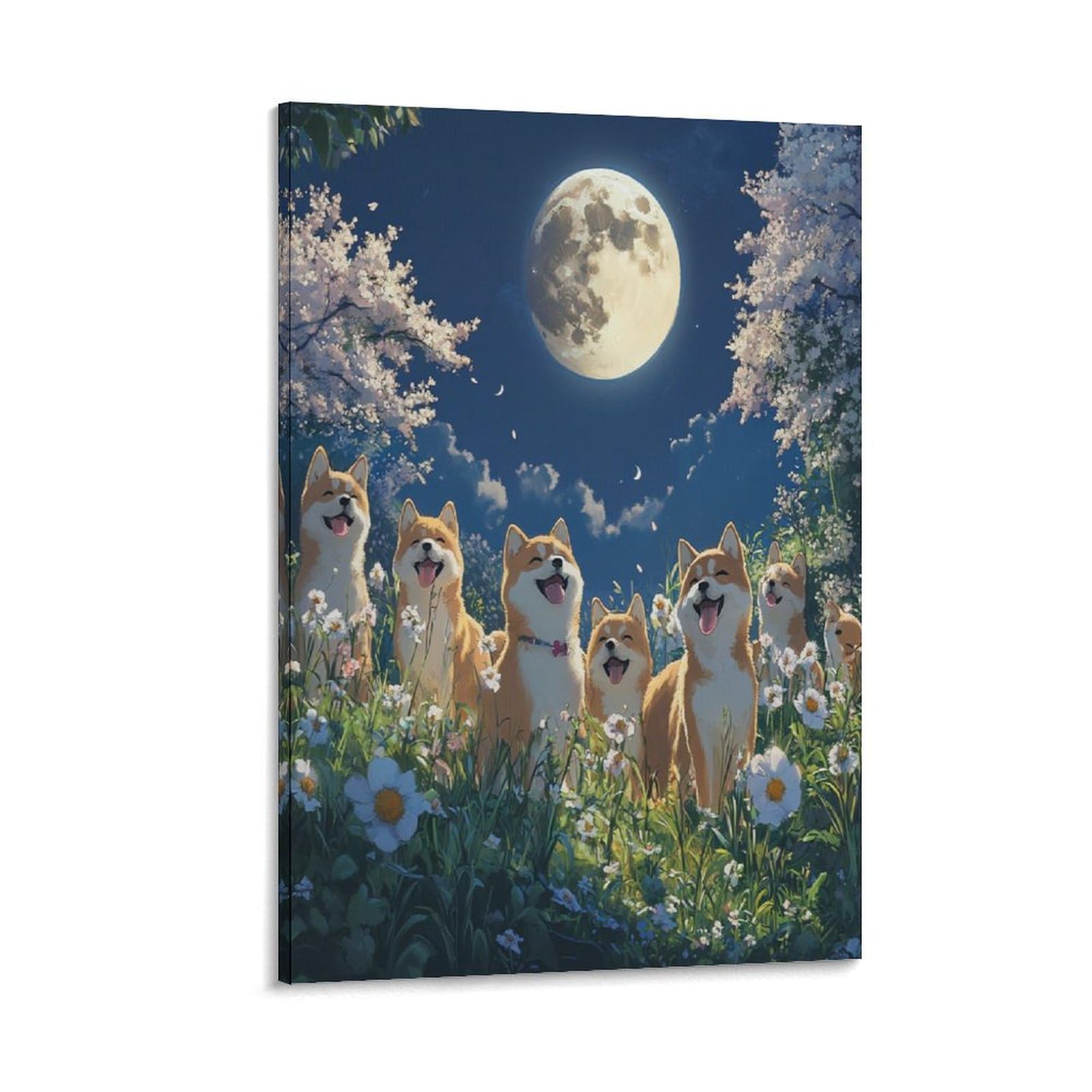 Décoration murale Shiba Inu affiche cadeau idéal pour salon - 6