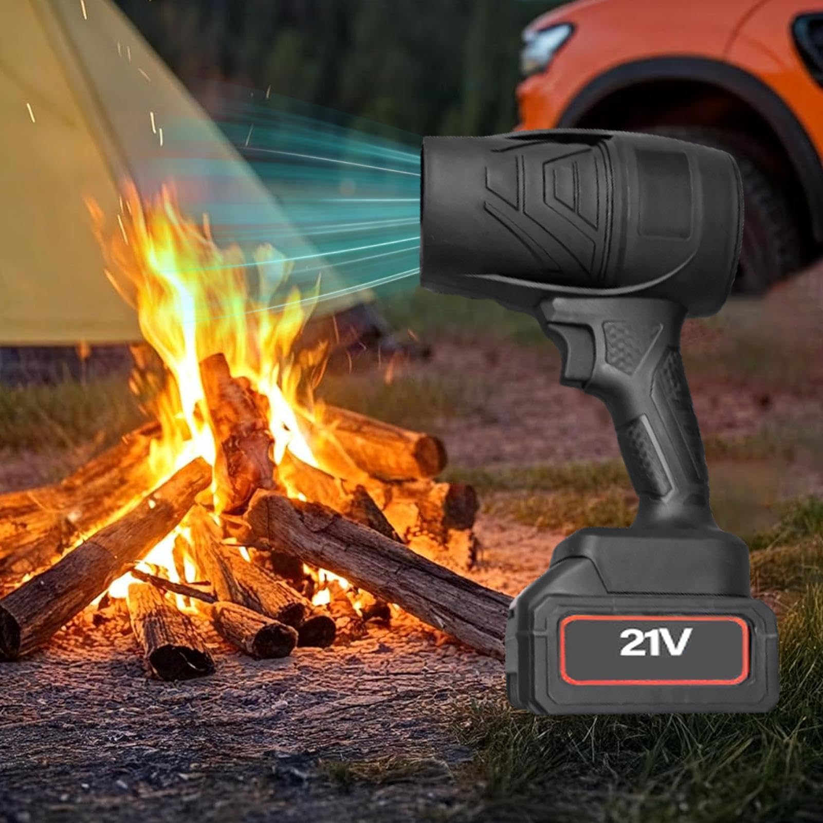 Soffiatore A Mano Ventilatore Elettrico Portatile Turbo Senza Fili A Mano | Soffiatore foglie senza fili Per Pulizia Cortile Patio Neve Giardino Paesaggistica Outdoor Autunno Inverno Garage