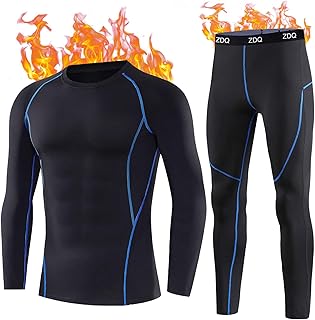 Ensemble sous-Vêtements Thermiques Homme pour Automne Hiver