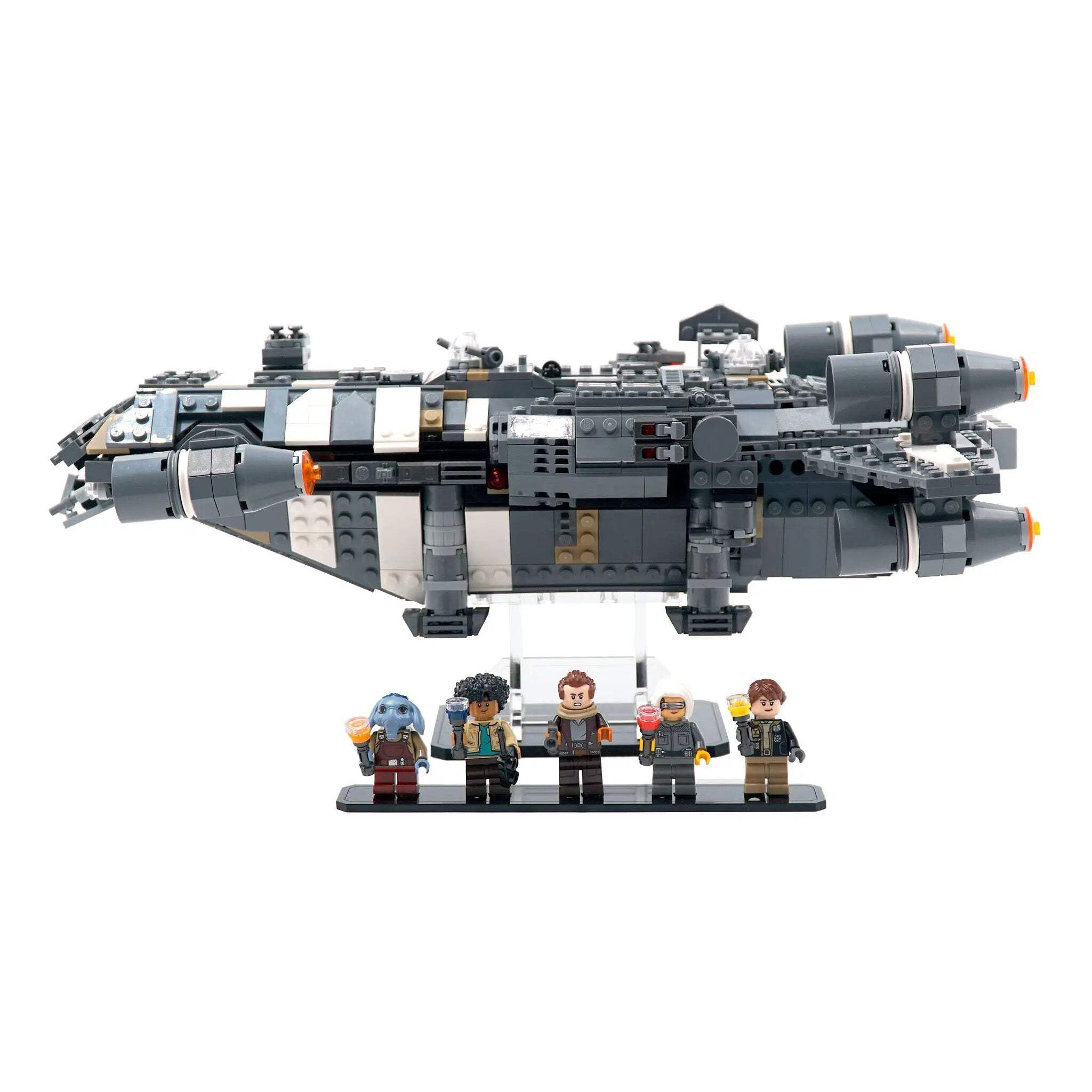 Brickcessories - Acrylic Display Stand Compatible with Lego Set 75374 - The Onyx Cinder - Set Not Included