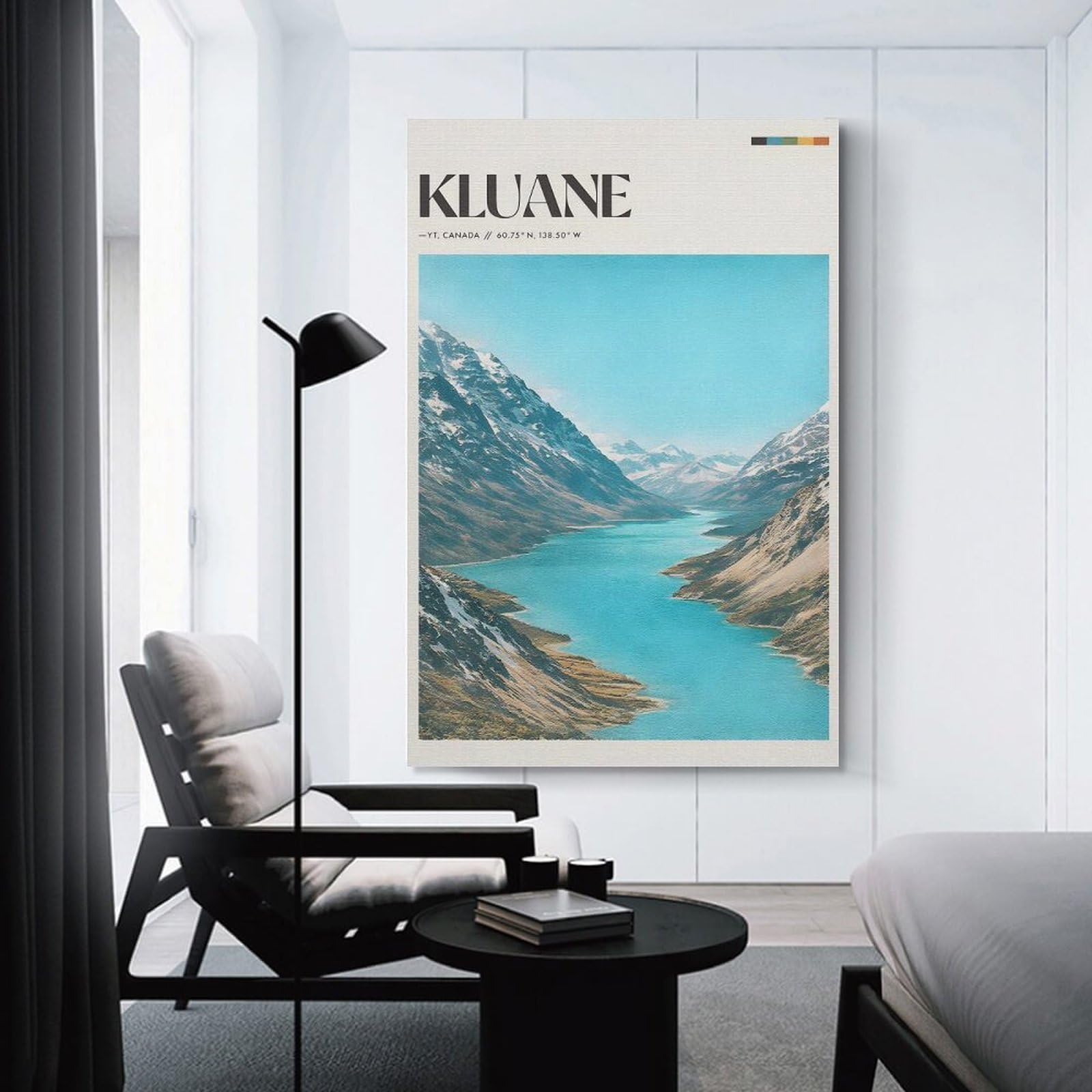 Junmoney Kluane National Park Canvas Wall Art, 12x18inch(30x45cm), for Living Room, Bedroom, Office Or Hallway, Versatile Wall Decor for Many Rooms