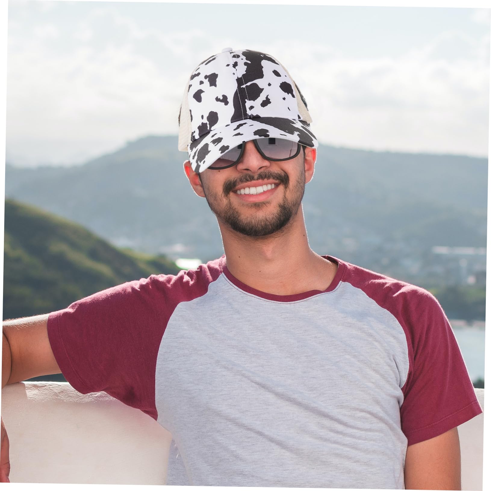 GALPADA bequemer Sonnenhut Baseballmütze für Fischerhut Mütze für Frauen Trucker- weiße Kappe Outdoor Cap Baseball Cap atmungsaktives dekorativer weiblicher Polyester