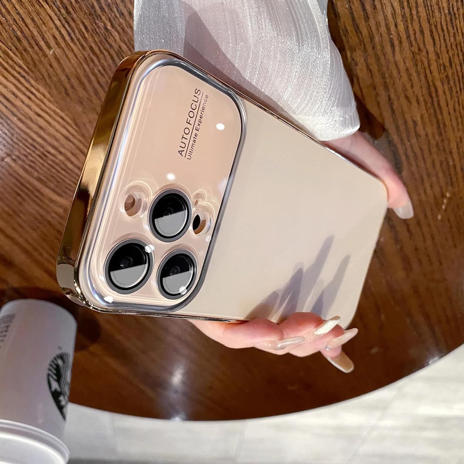 Erams Online Back Cover for iPhone 11 Pro Auto Focus Case Soft Matte PC Glass Protective Camera Lens Plating TPU Cover for iPhone 12 Pro (Gold) (B0CQMCJH4W) Amazon Price History, Amazon Price Tracker