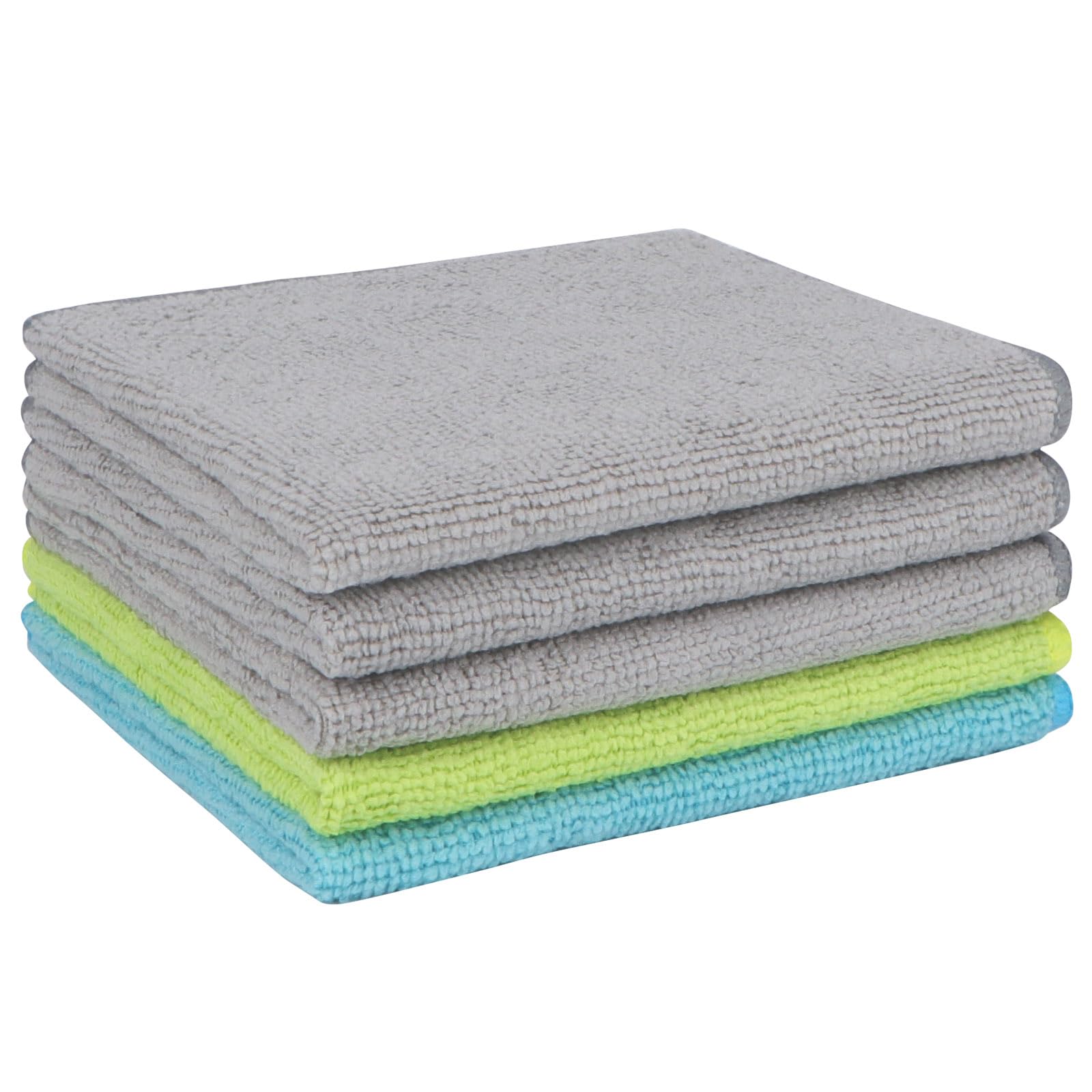 AIDEA Microfibre Cleaning Cloths Pack of 5, Multifunctional Reusable Cleaning Towels, Lint Free Streak Free Washable Cloth Duster for House, Kitchen, Car, Motorbike, Windows 30 x 30 cm