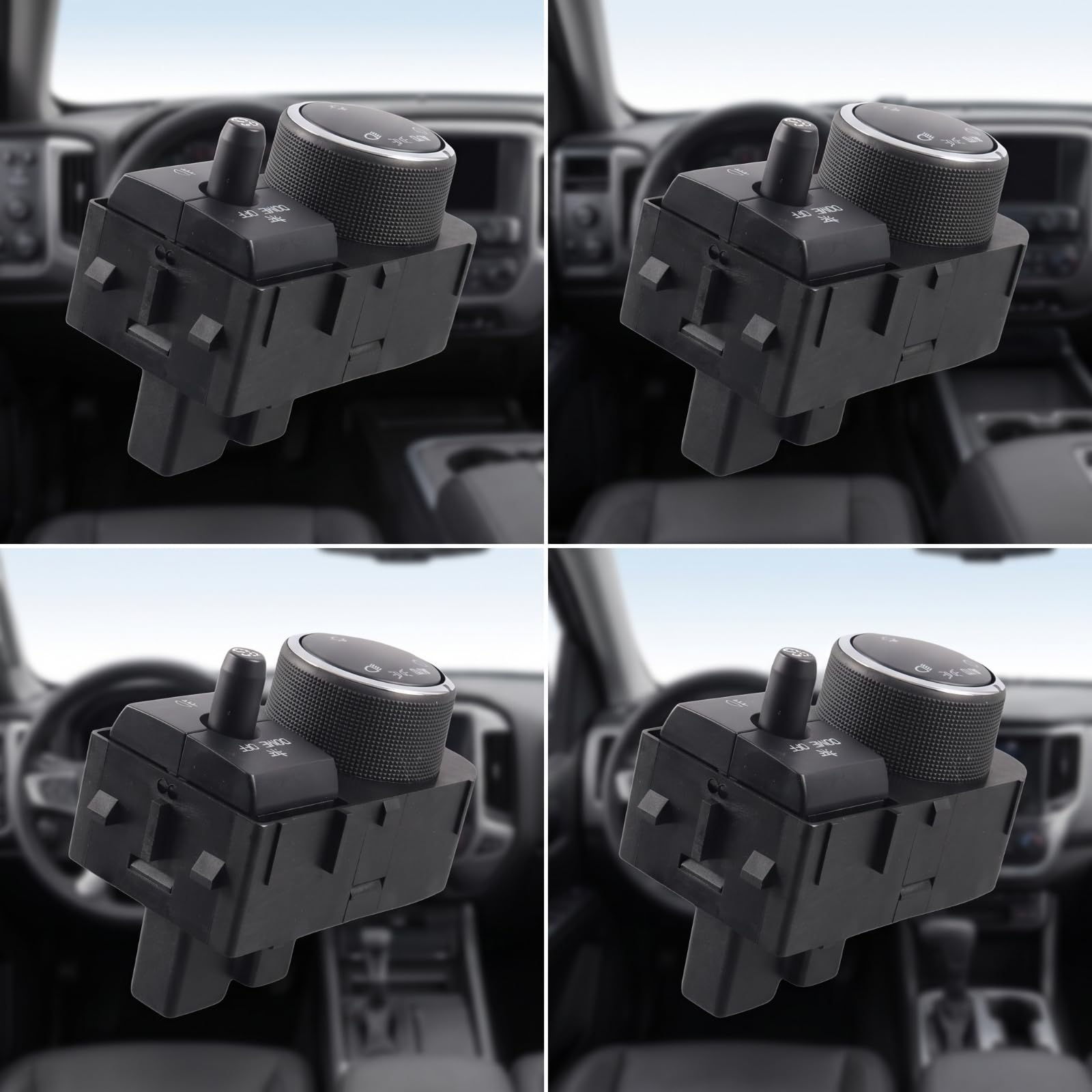 Interruptor Coche Conmutador | Antiniebla, Regulable, Interruptor con Cable, para Salpicaro, Conductores