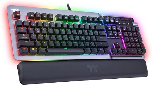 Thermaltake Argent K5 RGB Clavier USB QWERTY Anglais Titane
