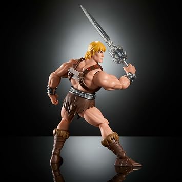Masters of the Universe Origins, 14 cm'lik 200X Çizgi Film Koleksiyonu He Man aksiyon figürü, JHJ91 | MOTU Karikatür Koleksiyonu 1980'lerin TV Kahramanı Karakteri, Detaylı Tasarım ve Güç Kılıcı Aksesuarı, JHJ91