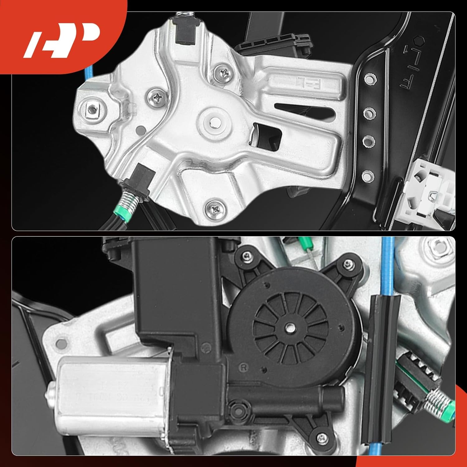 A-Premium Front Left Driver Side Electric Power Window Regulator with Motor Compatible with Chevrolet Volt 2011 2012 2013 2014 2015