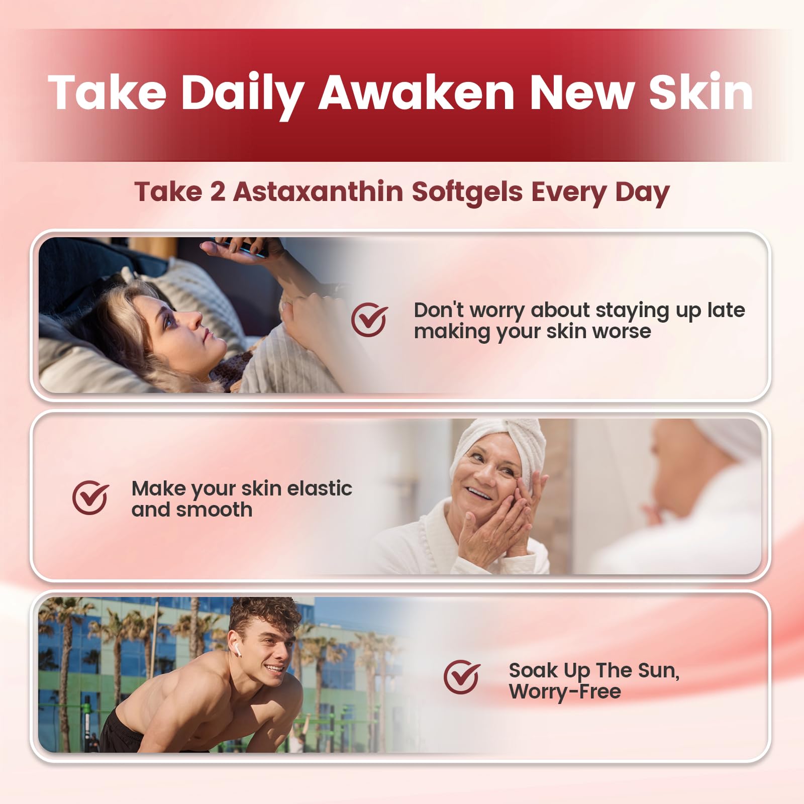 10 in 1 Astaxanthin Supplements 24mg, 4 Month Supply, Astaxantina Antioxidant from Fresh Haematococcus Pluvialis, Contains Lycopene, Grape Seed, Vitamin E, & More Supports Eye, Joints, Skin Health