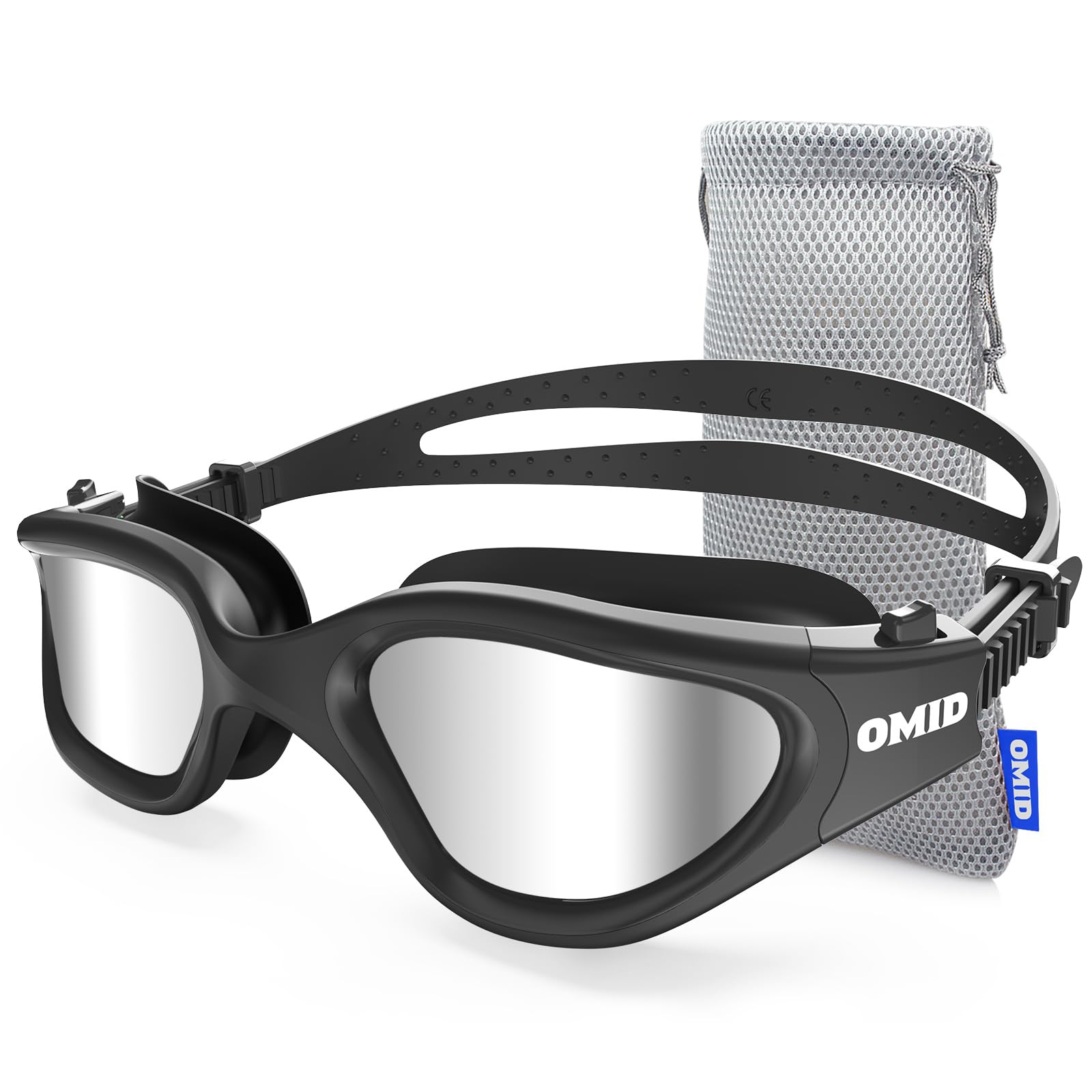 OMID Swim Goggles, P2 Polarized Swimming Goggles for Men Anti-fog Goggles Swimming for Adult Women