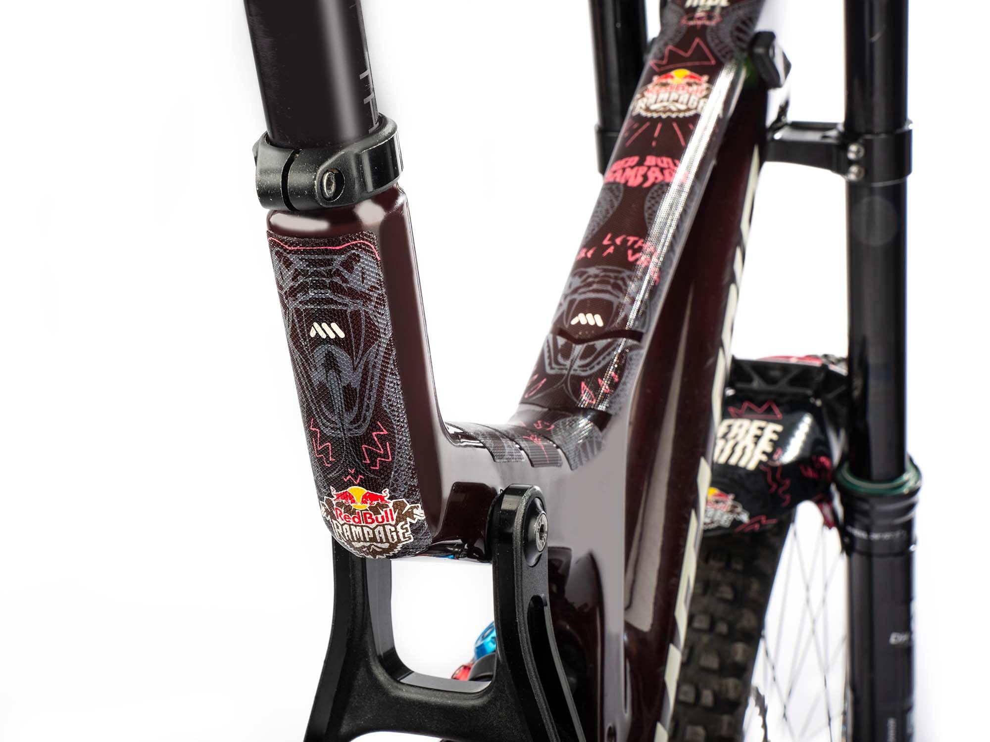 Kit de Protection de Cadre VTT en Film PVC Ultra résistant de 380 µm Contenant 10 pièces universelles. Installation Facile sans Bulles, Qui est également résistant aux UV et ne jaunit Pas.