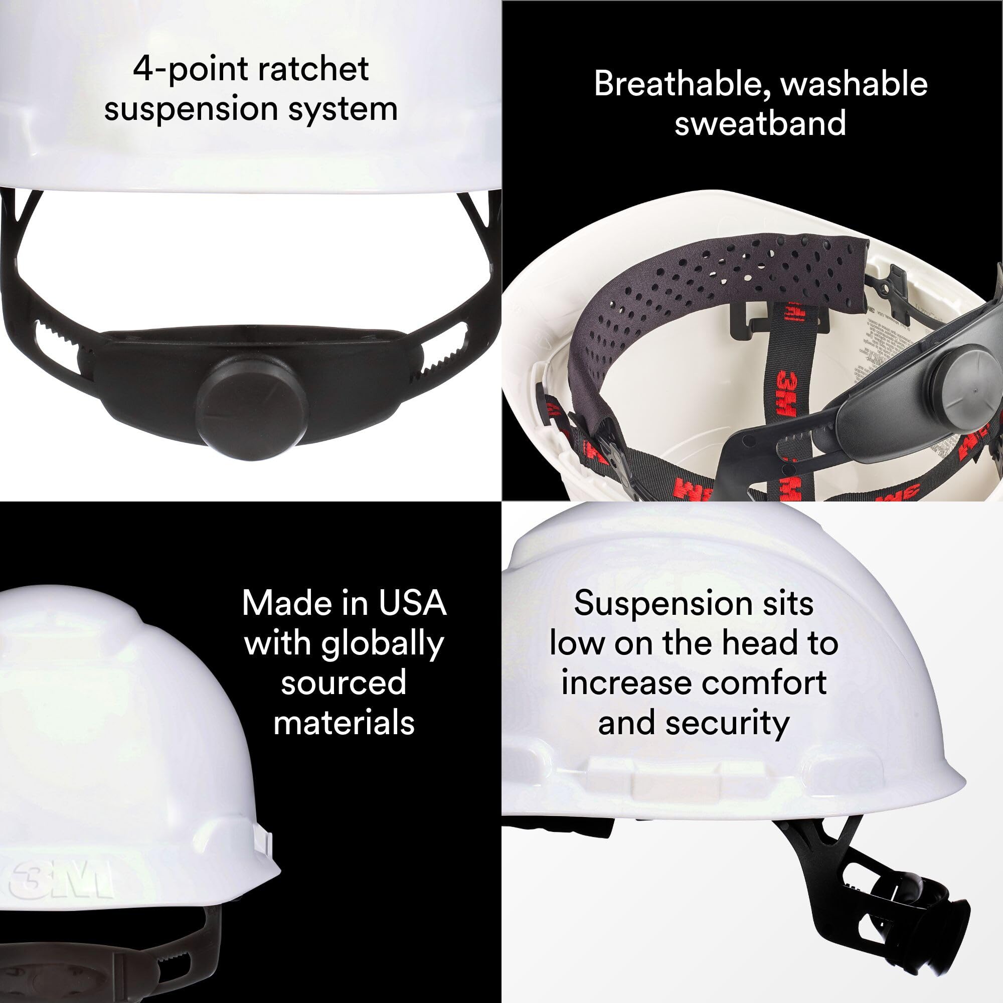 3M Cap Style Hard Hat White, Steifer Stil Hut Weiß Unisex, Keine Farbe, Einheitsgröße