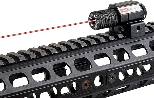 Miniatura 5 de Mira láser de punto rojo para rifles, pistolas y armas de mano con montaje Picatinny