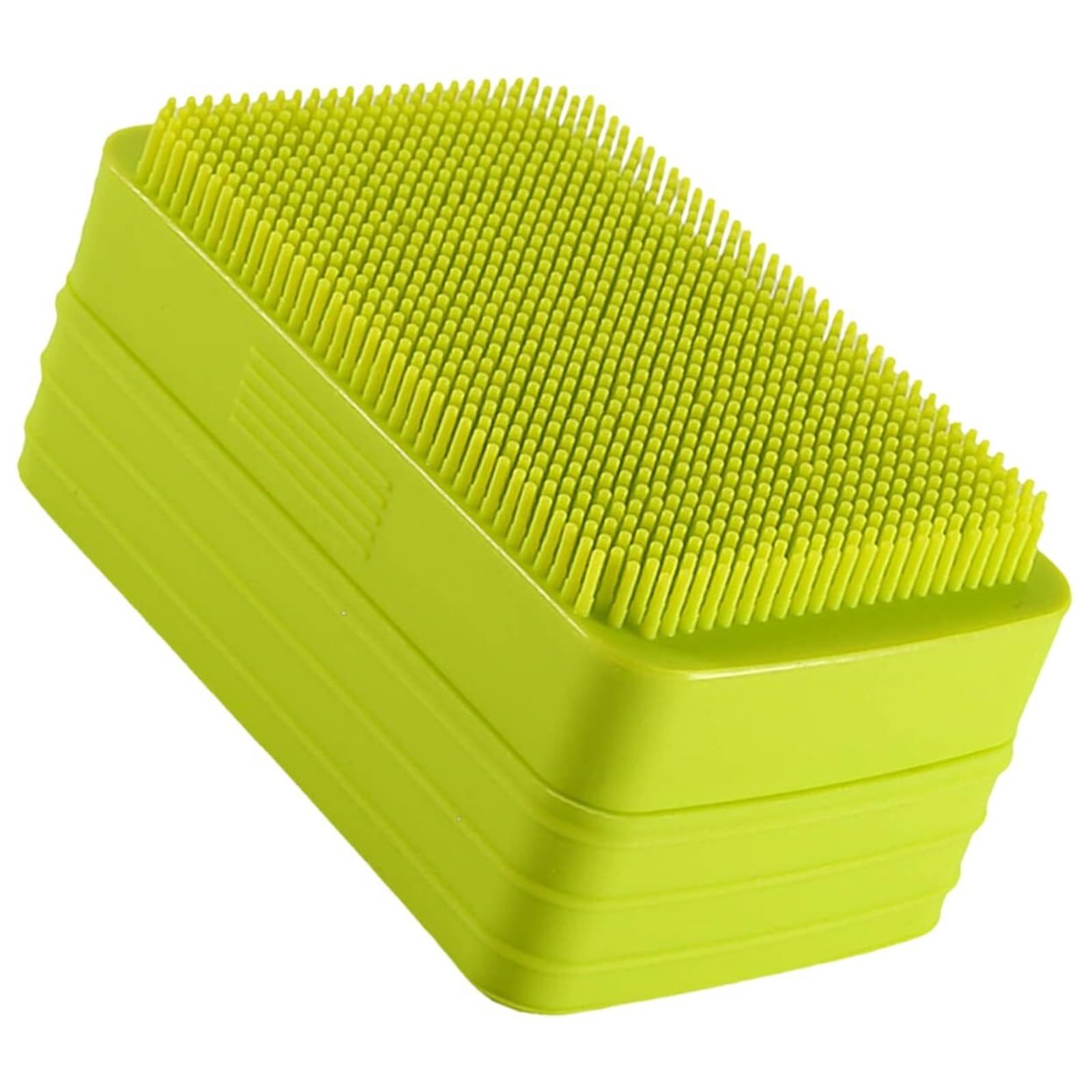 Anti-Slip Soap Holder, Silicone Soap Dish With Drainage Lid And Body Scrubber