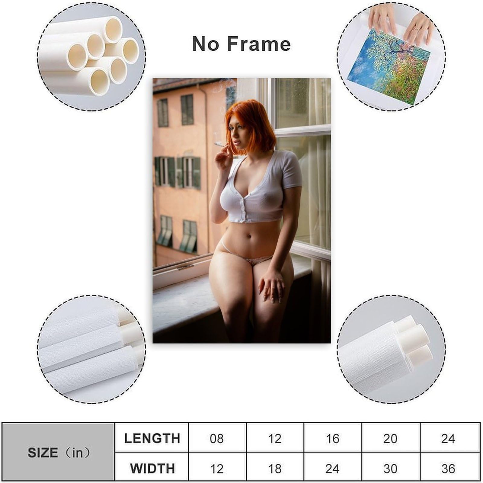 Blackwidof Model Art Portrait Sexy Poster Room Poster2Wall Poster Art  Canvas Print Living Room Office Bedroom Aesthetic Poster12x18inch(30x45cm)  Unframe-style : Amazon.ca: Home