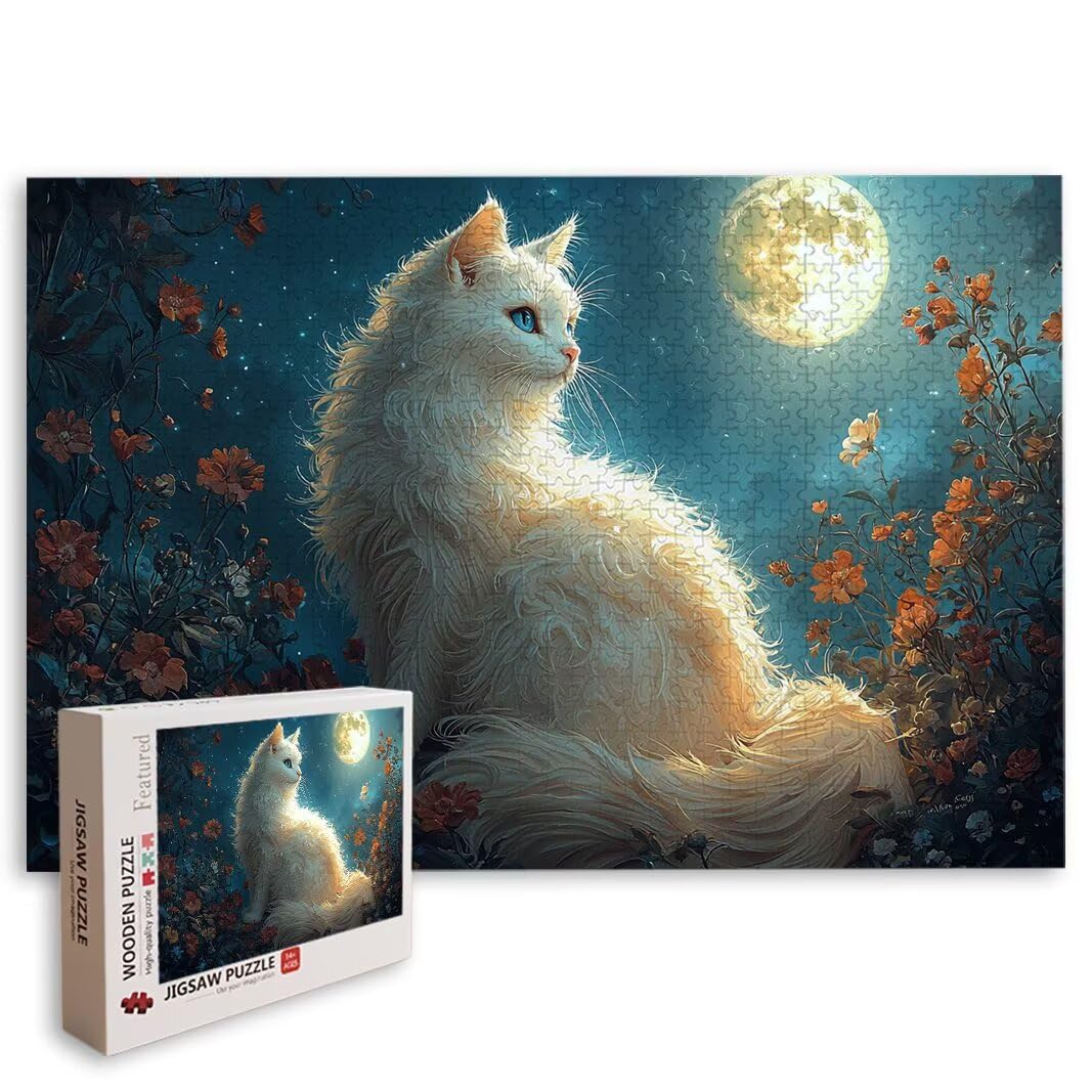 Puzzle 2000 Pezzi, Puzzle Gatto, Misura: 100x71cm, Regalo Donna/Uomo -8677