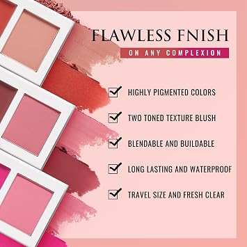 Blushed Duo Blush for Cheeks Face,#1