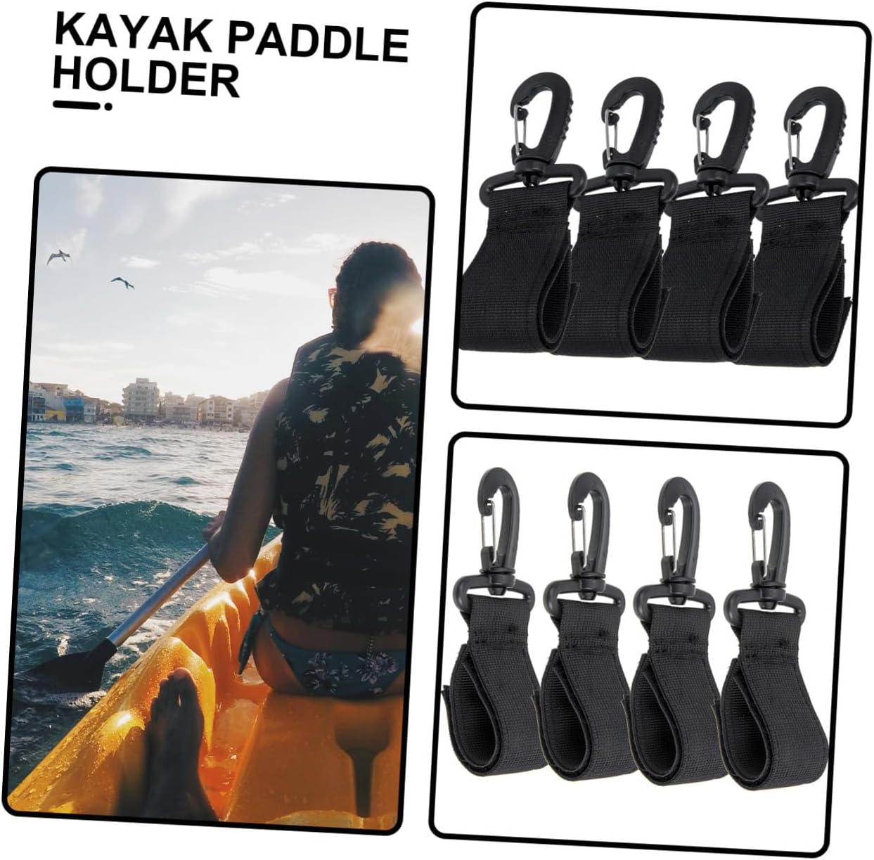 BESPORTBLE Kayak Paddle Rack Canoe Kayak Replacement Parts Kayak Leash Paddles Kit Kayak Paddle Grips Plug Paddle