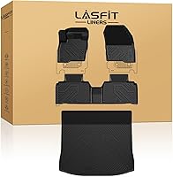 Vista 13 de LASFIT - Tapetes para Ford F250 y F350 2012-2016 sin palanca de cambio manual de tracción, protectores de TPE para todo clima, piso alfombrado