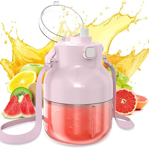 Licuadora portátil de tamaño familiar de 50 onzas para batidos, batidos y jugos, verdadera licuadora sobre la marcha con remezcla para oficina,