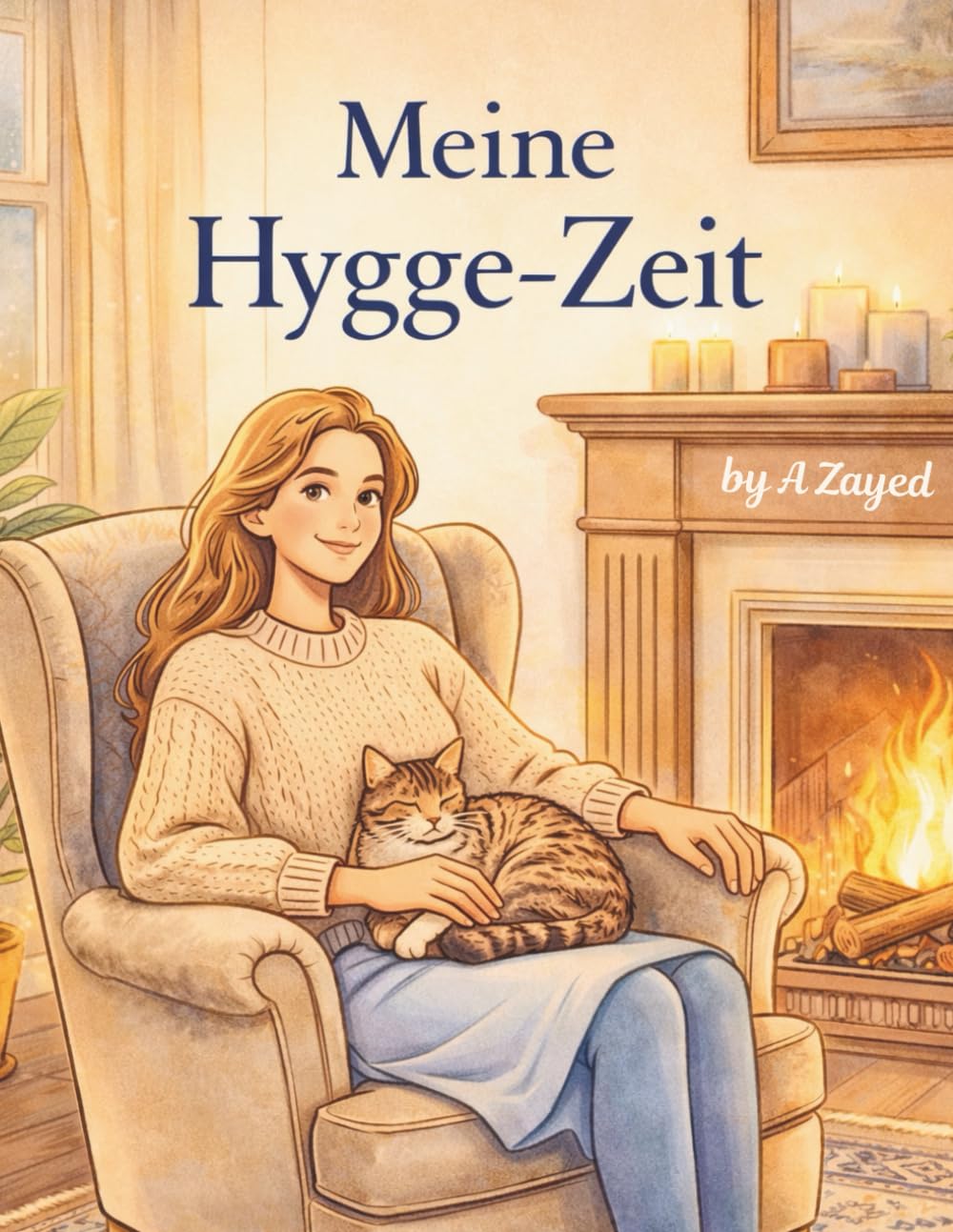 Meine Hygge-Zeit: Gemütliches Malbuch für Erwachsene: 50 liebevolle Designs zum Stressabbau – Das perfekte Geschenk