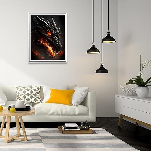 Miniatura 4 de Puraikcmi Kits de pintura de diamantes 5D para bricolaje, ciervos, 16 x 20 pulgadas, taladro completo, diamantes redondos, bordados de diamantes de