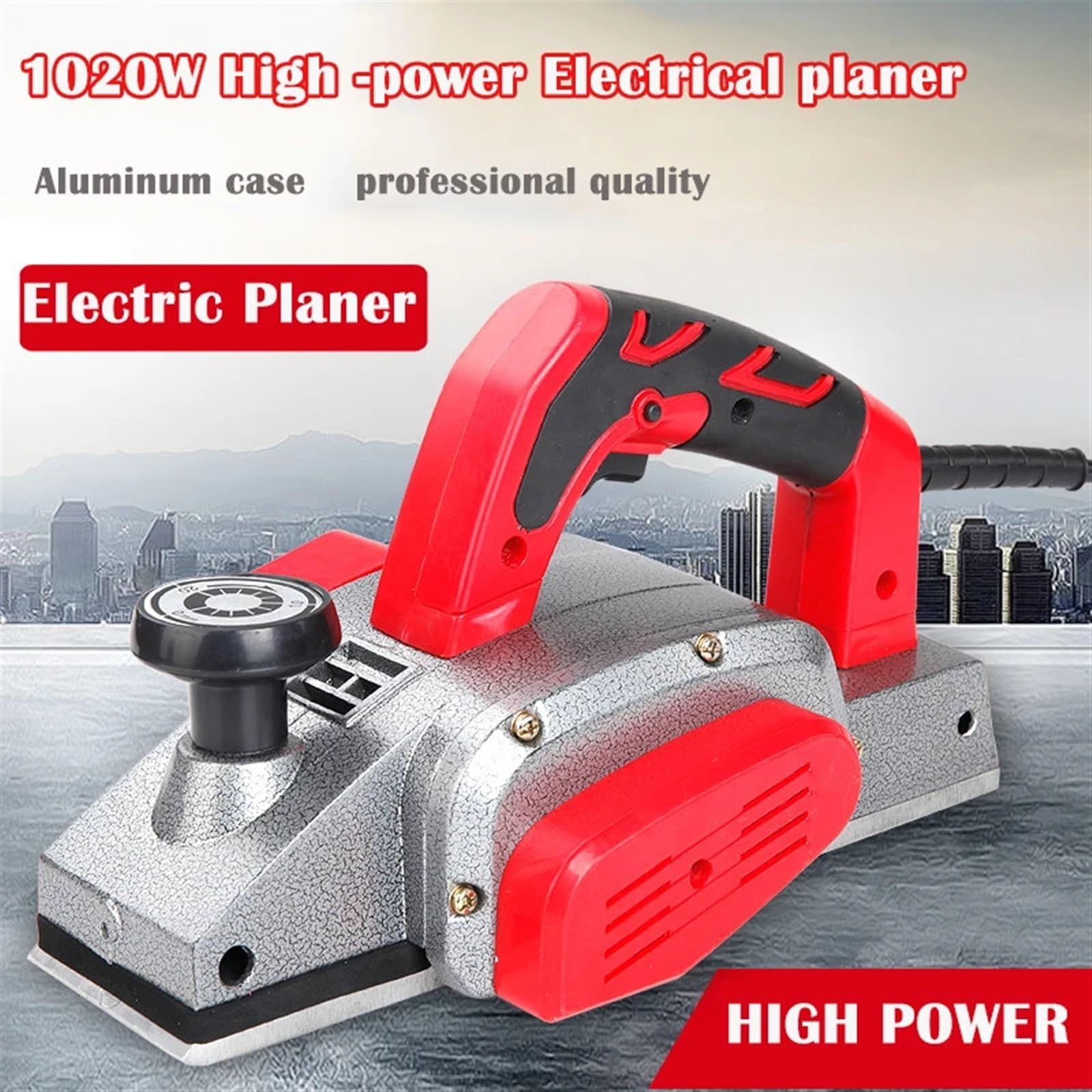 1100W Elektryczna Strugarka Domowa Przenośna Wielofunkcyjna Do Obróbki Drewna Maszyna Ręczne Narzędzie Cięcia, Smooth-Cut Pro