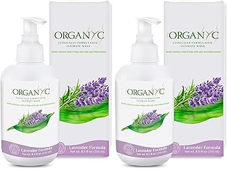 Organyc Feminine Hygiene and Intimate Wash with Lavender, 250 ML (Pack of 2)