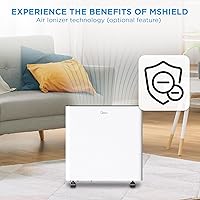 Vista 6 de Midea 4,500 Sq. Ft. Dehumidifier with Pump Included 50 Pint - Ideal for Basements, Large & Medium Sized Rooms, and Bathrooms (Renewed)