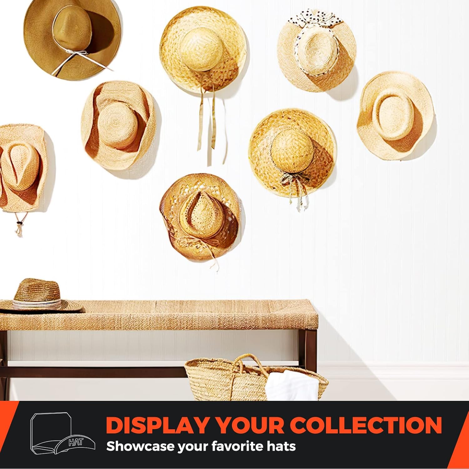 joyliveCY 32 pack Hat Racks for Baseball Caps, No Drilling Hat Holder Organizer, Self-Adhesive Hat Hooks for Boys Room Decor, Fashion Hat Hangers for Boys room decor, Hat display for wall : Home & Kitchen