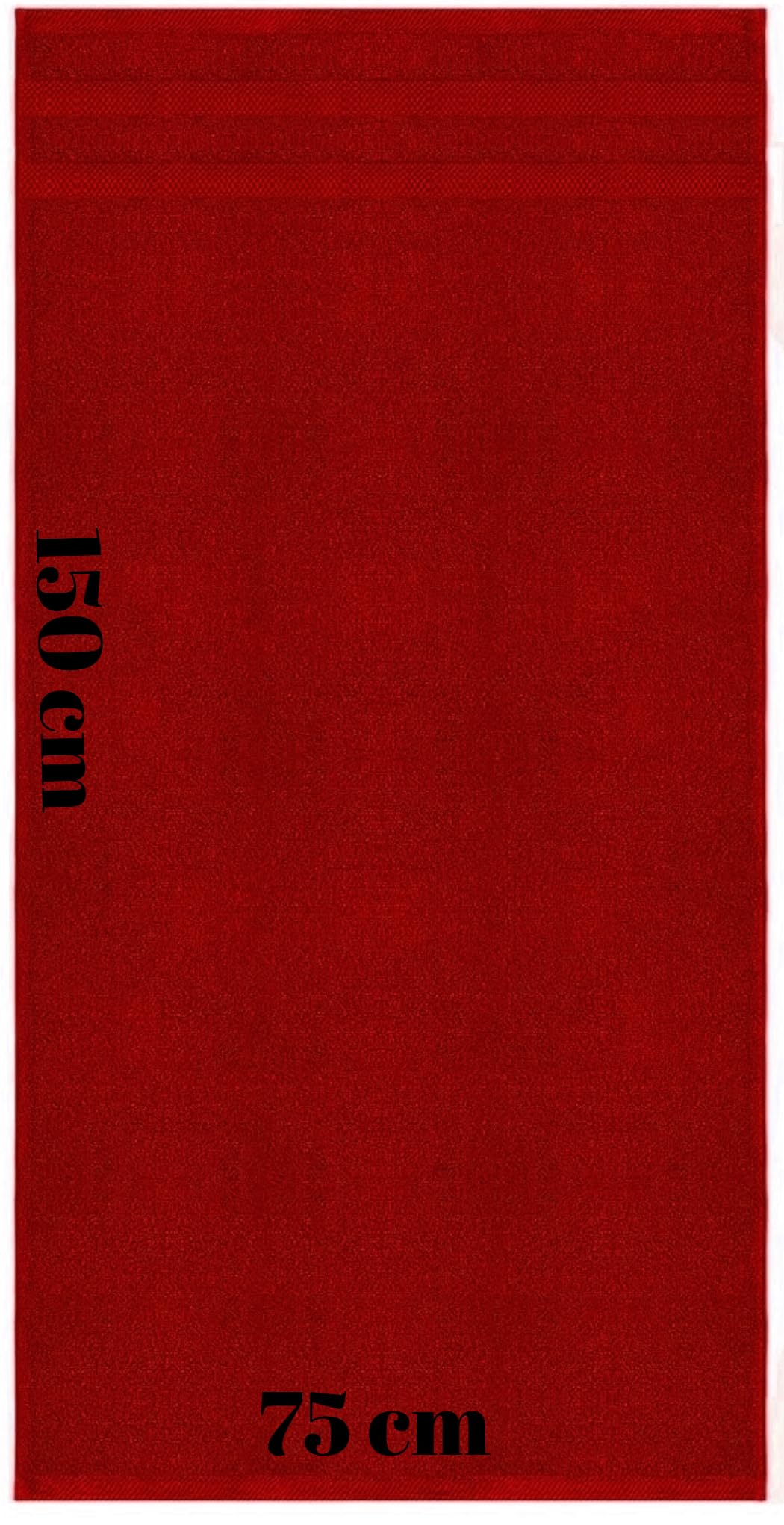 Confezione da 2, 4, 6 e 12 teli da bagno grandi, 100% cotone egiziano, assorbenti, morbidi, resistenti, set di asciugamani da bagno per hotel (12, rosso)