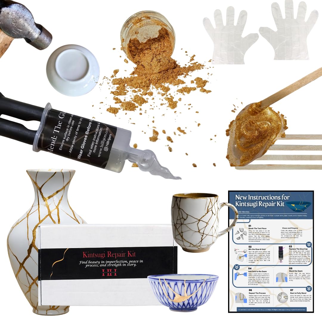 Kintsugi Repair Kit Gold, Kintsugi Kit, Meaningful Kintsugi Bowl