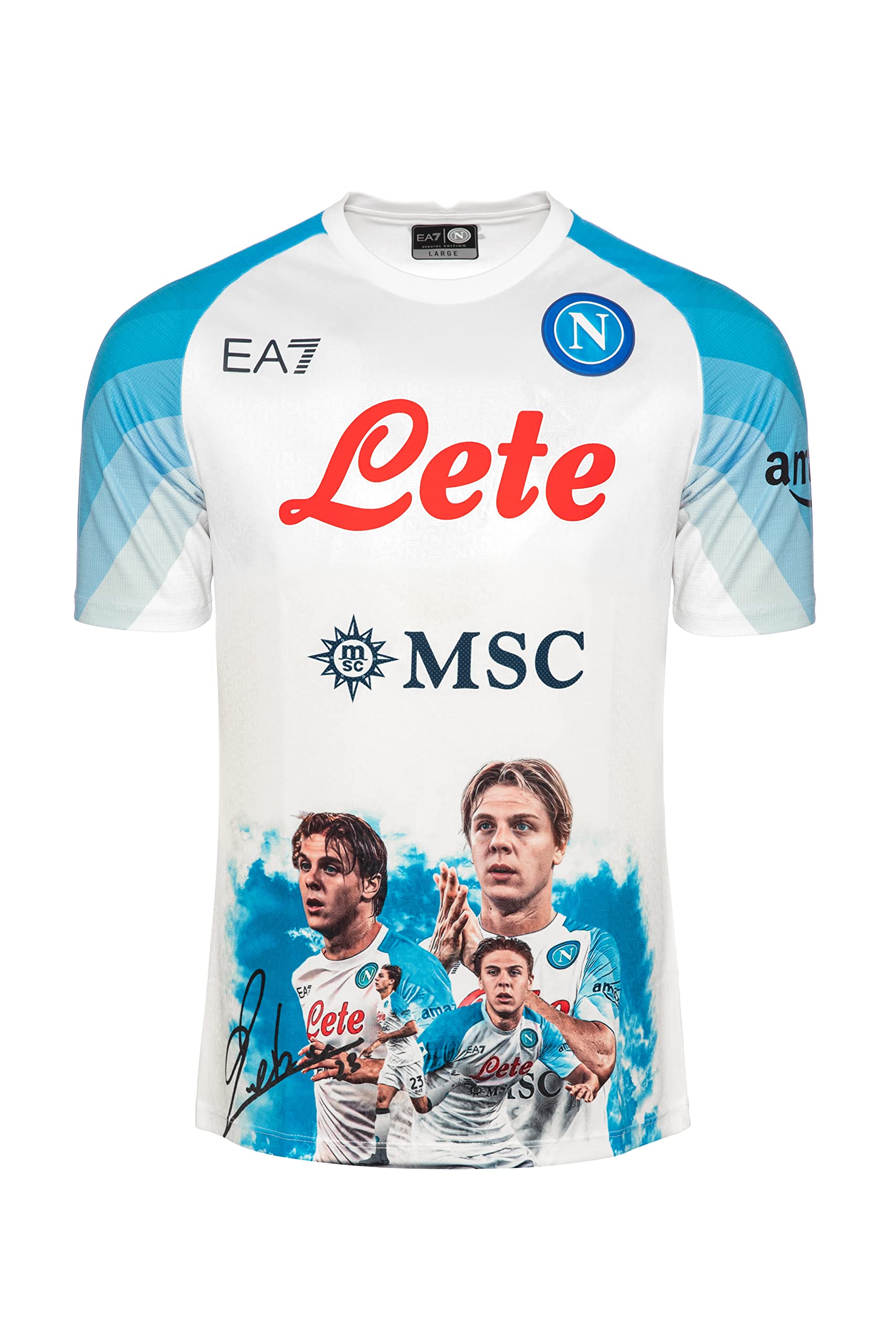 SSC NAPOLI Match Jersey Face Game Zerbin 2022/2023 White