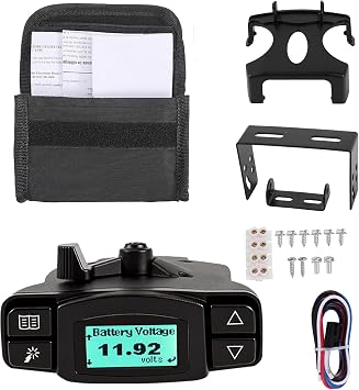 90195 Electric Trailer Brake Controller Electronic P3 Brake Control Module Compatible with Silverado 1500-3500 Ram 1500-5500 Plug-&-Play Multi-Language IP67 Waterproof