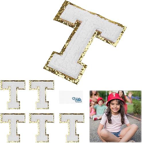 Miniatura 2 de Kare & Kind Parches bordados de felpilla para planchar – Parches bordados de felpilla del alfabeto A-Z – Coser / planchar para ropa, camisas,