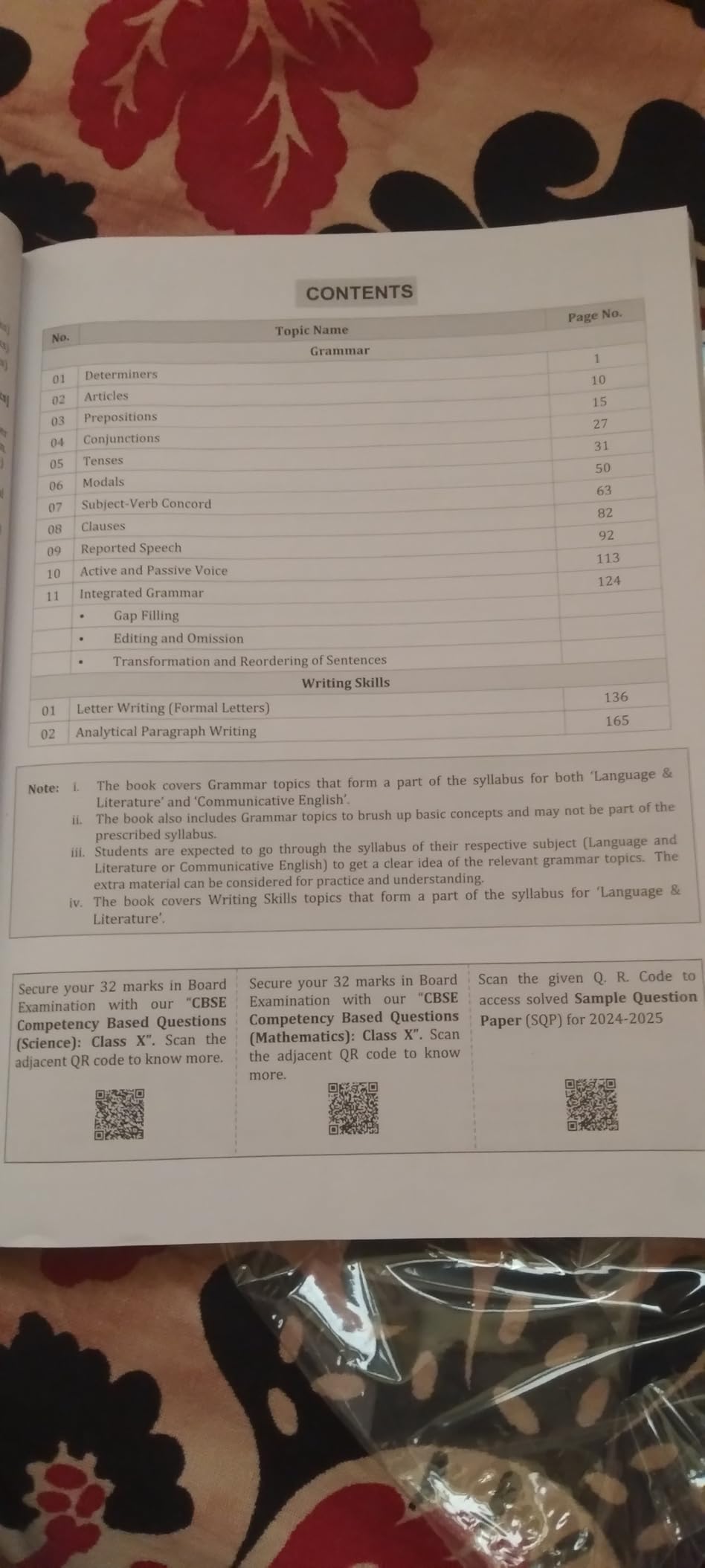 CBSE Class 10 English & Hindi B Grammar & Writing Skills Book | Solved ...
