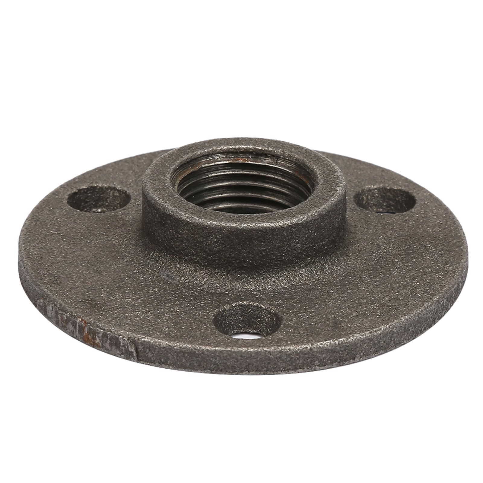 Gewindeflansche Bodenflansch Aluminiumflansch 10 Stück Flanschbasis mit 3 Löchern für Rohrverschraubung 1/2 Zoll