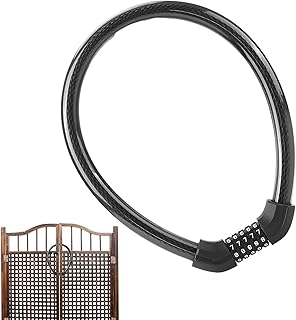 Anti-Theft Combination Wire Lock for Bike, Docks Lock Combination Wire Lock, Anti-Theft Combination Wire Lock, Resettable Combination Wire Cable Lock, Wire Lock Cable for Bicycles, Scooters, Kayaks, P