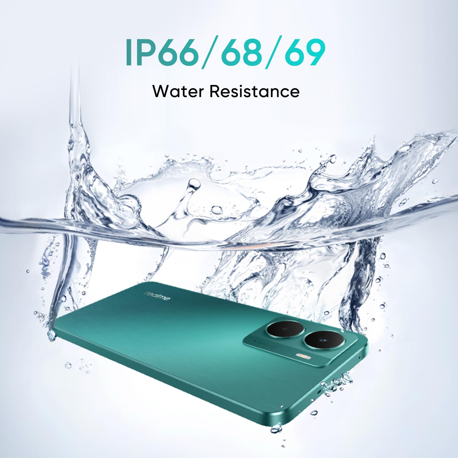 realme P3 5G Smartphone 12+512GB,Chipset Snapdragon 6 Gen 4,Batteria 5000mAh,Fotocamera AI 50MP,Display AMOLED Esports 120Hz,NFC,Dual Sim,IP69,Grigio
