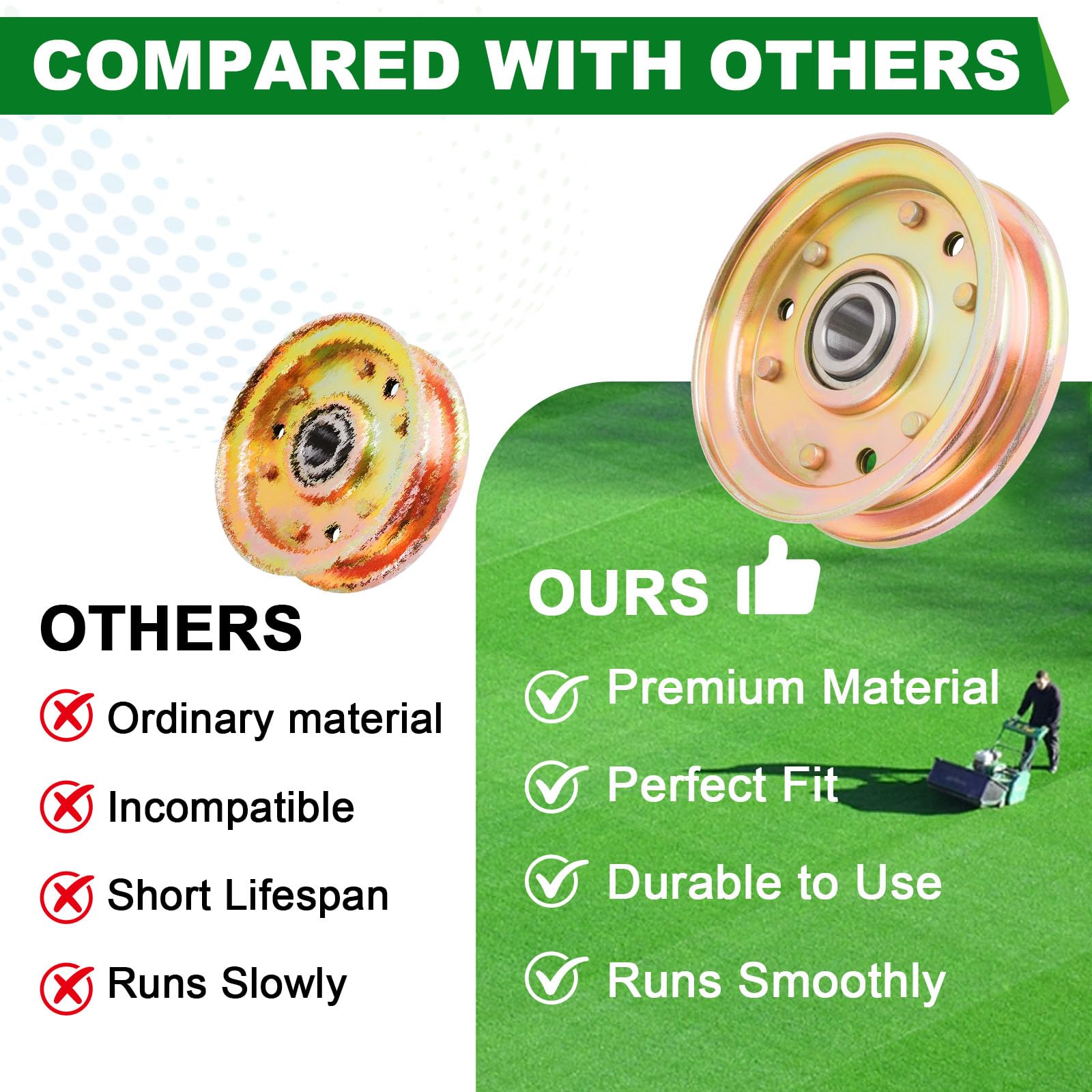 King Kutter Idler Pulley - RFM Series 4/5/6 Mowers -6 King Kutter Idler Pulley - RFM Series 4/5/6 Mowers -6