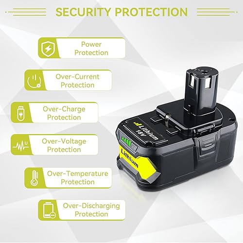 Miniatura 4 de VANTTECH Paquete de 2 baterías de repuesto P108 18V 7.0Ah para Ryobi 18 voltios P107 P108 P102 P103 P104 P105 P109 P122 paquetes de herramientas