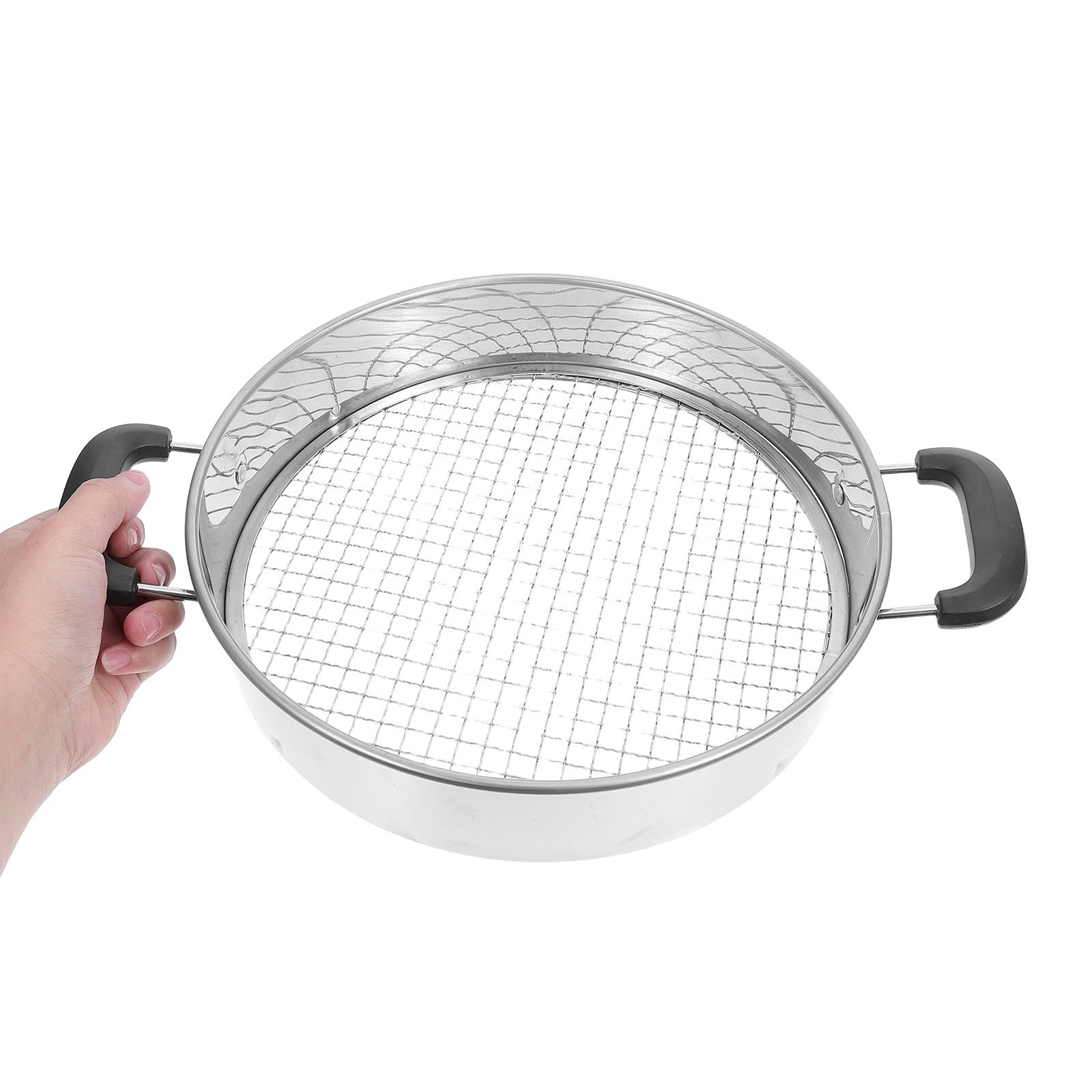 Setaccio per Terriccio con Manico, Acciaio Inox, 4 Griglie