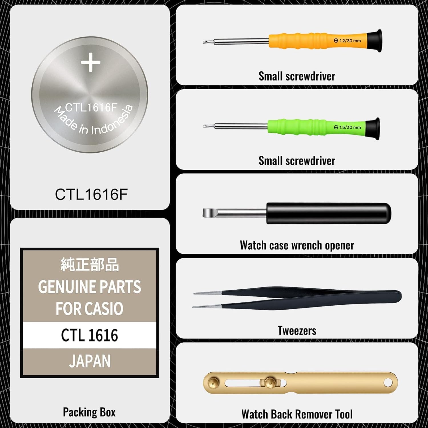 CTL1616/CTL1616F Original Solar-Akku für Solaruhren, passend für Tough Solar und G-Shock