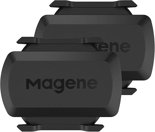 Magene Outdoor/Indoor Speed/Cadence Sensor for Cycling, Wireless Bluetooth/Ant+ Bike Computer RPM Sensor for Road Bike or Spinning Bike and Trainers Compatible with Onelap, Wahoo Fitness, Zwift