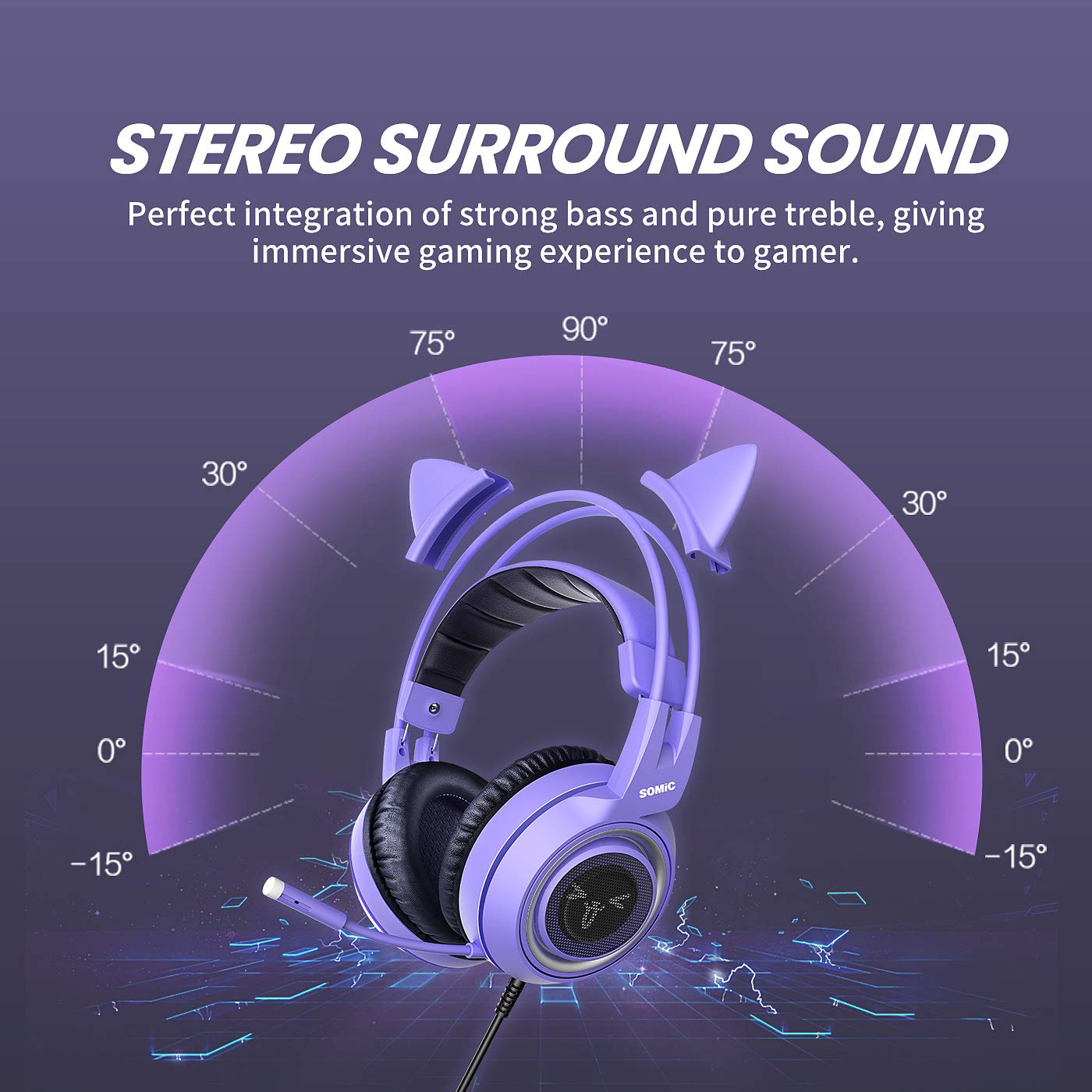 Stereo Gaming Headset with Mic 