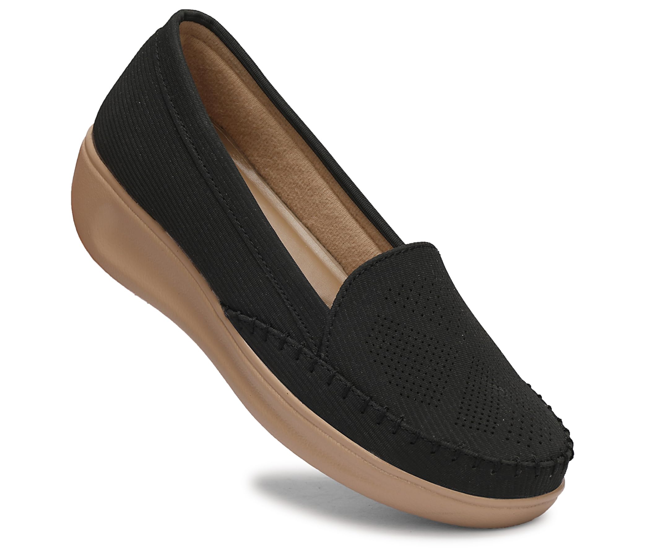 aroom Extra Soft Flexible Memory Foam Women's Shoes for Walking | Comfortable and Fashionable Casual Loafer Shoes for Daily Use for Girls | Gym Training, Casual, Sports, Slipon, Lightweight, Lace up, Atheletics, Runing Sneaker For Women Ladies and Girls | Daily Use Comfortable Ultra Cushioned Shock Absorbing Footpad | Light Weight Anti Skid Sole Loafers-picture-20