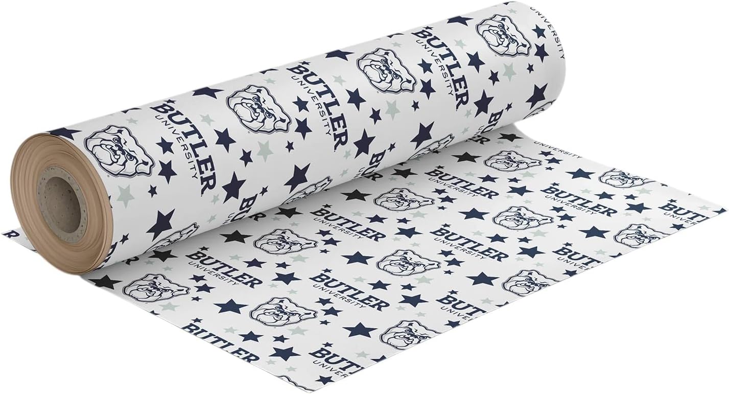 ONDEMAND FAN NCAA Wrapping Paper with Starscape design (Butler Bulldogs,Wrapping Paper 30" x40')