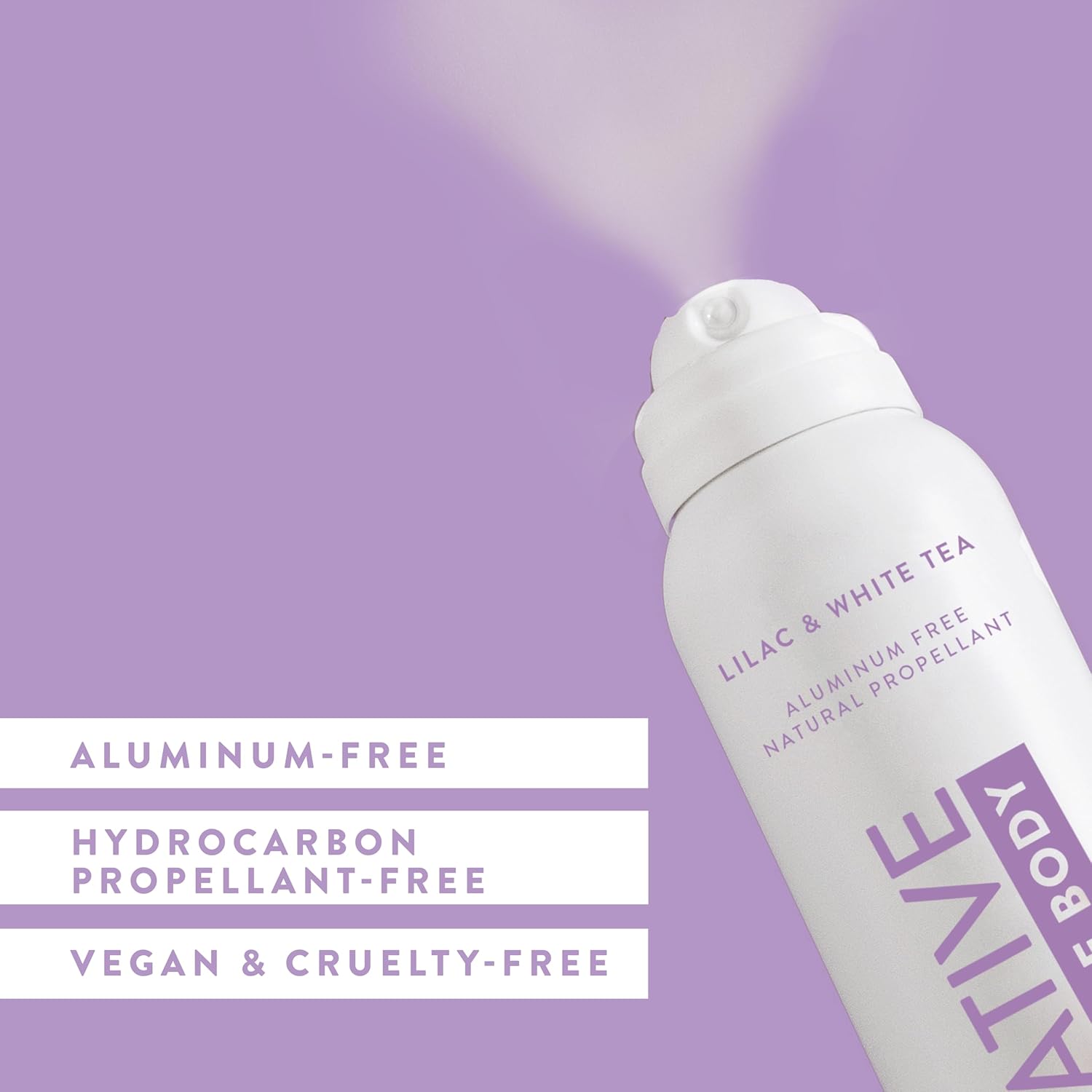 Native Whole Body Deodorant Spray, Lilac & White Tea, 72 Hour Odor Control, Aluminum Free, No Chemical Propellant, Contains Naturally Derived Ingredients, 3.5 oz - Image 2