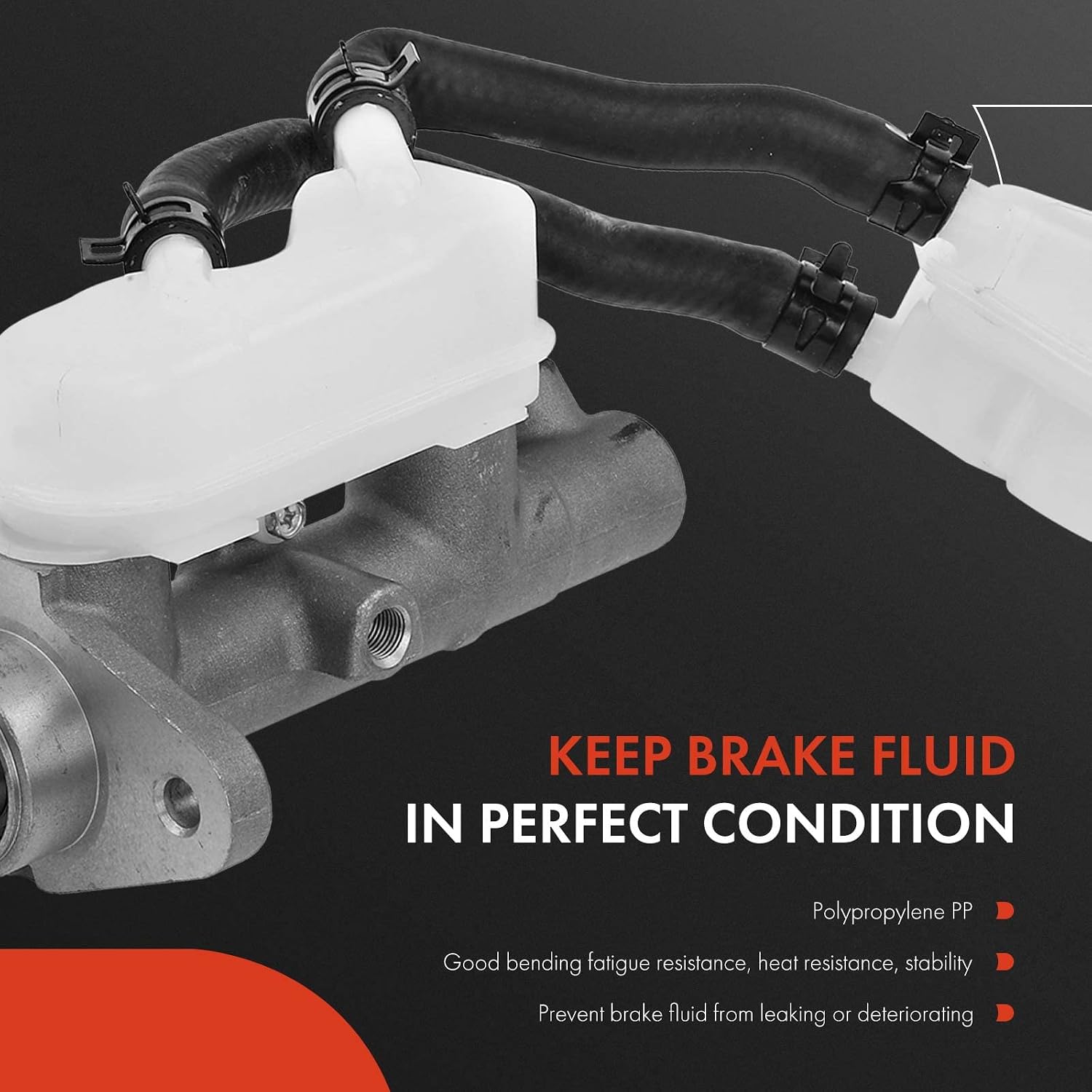 A-Premium Brake Master Cylinder with Reservoir and Cap Compatible with Honda Vehicles - For Fit 2009 2010 2011, L4 1.5L - Replaces 46100TF0Y01, 46101TK6305
